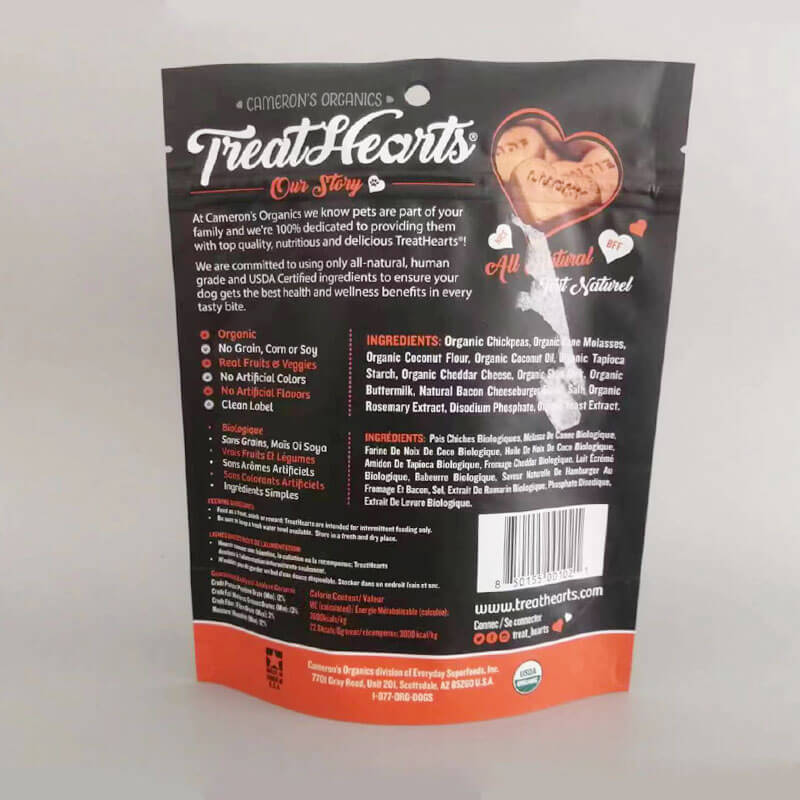 Custom Logo Printed Resealable Dog Food Bag Factory