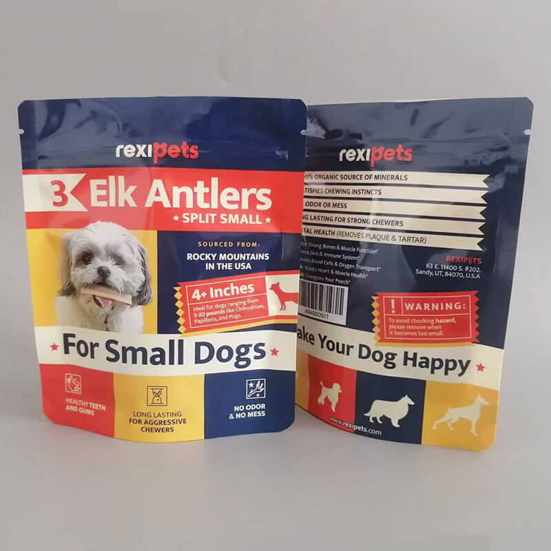 Best Custom Pet Food Dog Treat Packaging Bags Supplier